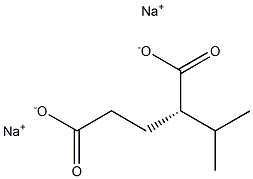 [S,(+)]-2-Isopropylglutaric acid disodium salt 结构式