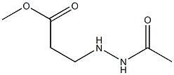 3-(2-Acetylhydrazino)propionic acid methyl ester 结构式