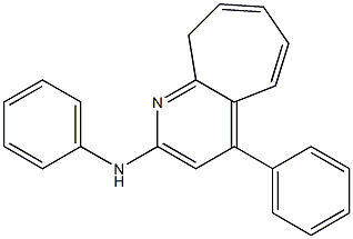 N,4-Diphenyl-9H-cyclohepta[b]pyridin-2-amine 结构式