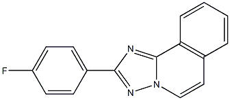 2-(4-Fluorophenyl)[1,2,4]triazolo[5,1-a]isoquinoline 结构式
