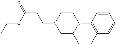 2,3,4,4a,5,6-Hexahydro-1H-pyrazino[1,2-a]quinoline-3-propanoic acid ethyl ester 结构式