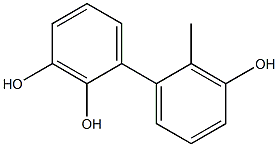 2'-Methyl-1,1'-biphenyl-2,3,3'-triol 结构式