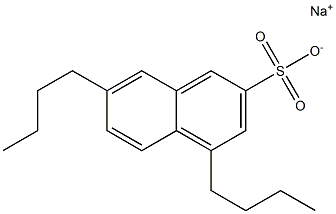 4,7-Dibutyl-2-naphthalenesulfonic acid sodium salt 结构式