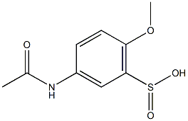 3-(Acetylamino)-6-methoxybenzenesulfinic acid 结构式