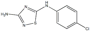 3-Amino-5-(4-chlorophenyl)amino-1,2,4-thiadiazole 结构式