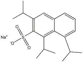 1,3,8-Triisopropyl-2-naphthalenesulfonic acid sodium salt 结构式