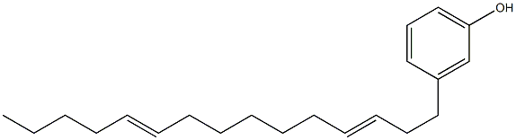 3-(3,10-Pentadecadienyl)phenol 结构式