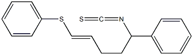 [(4E)-1-Phenyl-5-phenylthio-4-pentenyl] isothiocyanate 结构式