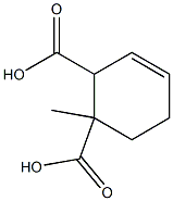 1-Methyl-3-cyclohexene-1,2-dicarboxylic acid 结构式