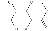 2,3,4,5-Tetrachlorohexanoic acid methyl ester 结构式