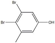 4,5-Dibromo-3-methylphenol 结构式