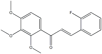 2-Fluoro-2',3',4'-trimethoxy-trans-chalcone 结构式