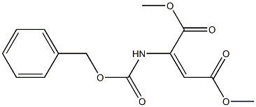 2-[[(Benzyloxy)carbonyl]amino]-2-butenedioic acid dimethyl ester 结构式