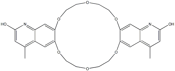 4,14-Dimethyl-7,8,10,11,20,21,23,24-octahydro-1,17-diazadinaphtho[2,3-b:2',3'-k][1,4,7,10,13,16]hexaoxacyclooctadecin-2,16-diol 结构式