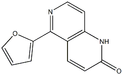 5-(2-Furanyl)-1,6-naphthyridin-2(1H)-one 结构式