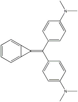 7-[4,4'-Bis(dimethylamino)benzhydrylidene]bicyclo[4.1.0]heptane-1,3,5-triene 结构式