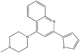 4-(4-Methyl-1-piperazinyl)-2-(2-thienyl)quinoline 结构式