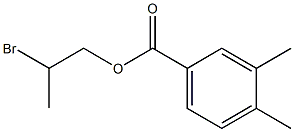 3,4-Dimethylbenzenecarboxylic acid 2-bromopropyl ester 结构式
