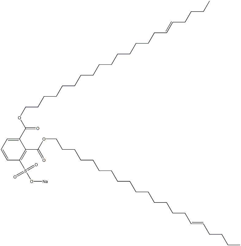 3-(Sodiosulfo)phthalic acid di(16-henicosenyl) ester 结构式