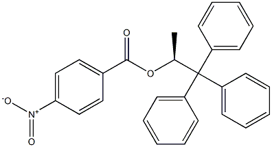 (-)-p-Nitrobenzoic acid (S)-2,2,2-triphenyl-1-methylethyl ester 结构式