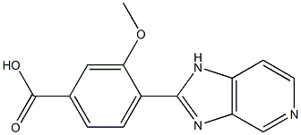 4-(1H-Imidazo[4,5-c]pyridin-2-yl)-3-methoxybenzoic acid 结构式