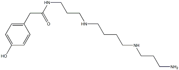 N-[3-[[4-[(3-Aminopropyl)amino]butyl]amino]propyl]-2-(4-hydroxyphenyl)acetamide 结构式