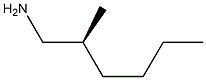 [S,(-)]-2-Methylhexylamine 结构式