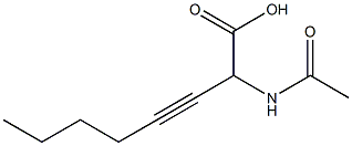 2-Acetylamino-3-octynoic acid 结构式