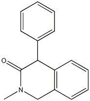 1,4-Dihydro-2-methyl-4-(phenyl)isoquinolin-3(2H)-one 结构式