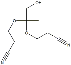 2,2-Bis(2-cyanoethoxy)-1-propanol 结构式