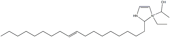 1-Ethyl-1-(1-hydroxyethyl)-2-(9-octadecenyl)-4-imidazoline-1-ium 结构式