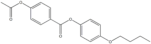 p-Acetyloxybenzoic acid p-butoxyphenyl ester 结构式