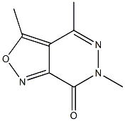 3,4,6-Trimethylisoxazolo[3,4-d]pyridazin-7(6H)-one 结构式