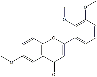 2',3',6-Trimethoxyflavone 结构式