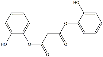 Malonic acid bis(2-hydroxyphenyl) ester 结构式