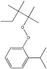 2-Isopropylphenyl 1,1,2,2-tetramethylbutyl peroxide 结构式