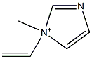 1-Ethenyl-1-methyl-1H-imidazol-1-ium 结构式