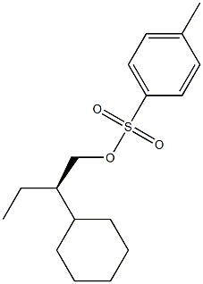 (+)-p-Toluenesulfonic acid (R)-2-ethyl-2-cyclohexylethyl ester 结构式