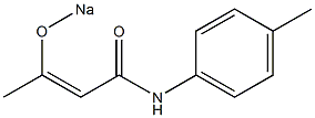 N-(3-Sodiooxycrotonoyl)-4-methylaniline 结构式