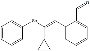 2-(2-Cyclopropyl-2-phenylselenoethenyl)benzaldehyde 结构式