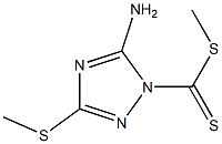 5-Amino-3-(methylthio)-1H-1,2,4-triazole-1-dithiocarboxylic acid methyl ester 结构式