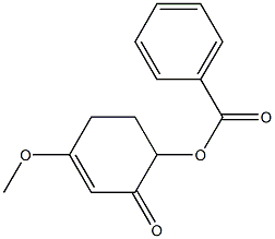 Benzoic acid 4-methoxy-2-oxo-3-cyclohexenyl ester 结构式