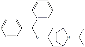3-(Diphenylmethoxy)-8-isopropyl-8-azabicyclo[3.2.1]octane 结构式