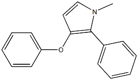 1-Methyl-2-phenyl-3-(phenyloxy)-1H-pyrrole 结构式