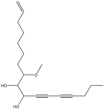 8-Methoxy-1-heptadecene-11,13-diyne-9,10-diol 结构式