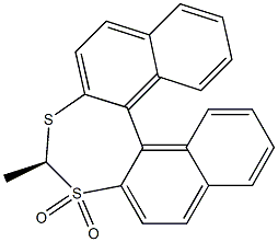 (S)-4-Methyldinaphtho[2,1-d:1',2'-f][1,3]dithiepin 3,3-dioxide 结构式