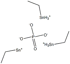 Phosphoric acid ethyl=tin(II) salt 结构式