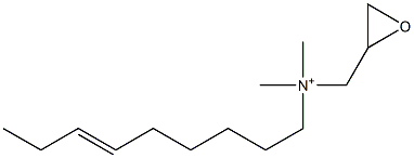 N,N-Dimethyl-N-(6-nonenyl)-2-oxiranemethanaminium 结构式