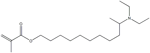 Methacrylic acid 10-(diethylamino)undecyl ester 结构式