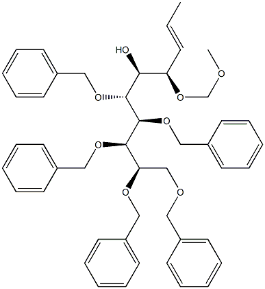 (2E,4R,5S,6R,7R,8R,9R)-6,7,8,9,10-Penta(benzyloxy)-4-(methoxymethoxy)-2-decen-5-ol 结构式